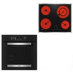 Фурна за вграждане MIELE H 2467 B ACTIVE + Плот за вграждане MIELE KM 6520 FR