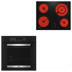 Фурна за вграждане MIELE H 2465 B ACTIVE + Плот за вграждане MIELE KM 6520 FL