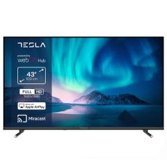 Телевизор TESLA 43E645BFW, 43"(109 см), Full HD, Smart webOS