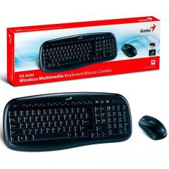 Комплект Безжични Клавиатура + Мишка Genius KB-8000X, USB, Black