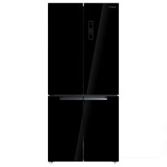 Хладилник с фризер TESLA Side-by-side RF5100FMB черно стъкло