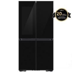 Хладилник с френска врата SAMSUNG See Thru RF65DB970E22EO, 645 л, Triple Cooling, 185.3 см