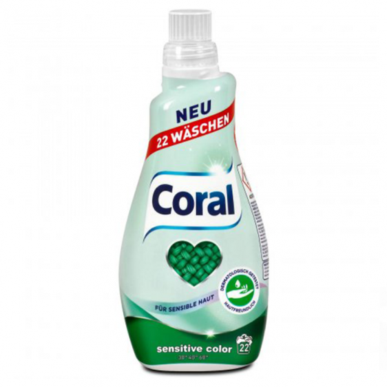 Течен прах Coral Sensitive Color 1,1L