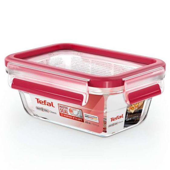 Кутия за храна TEFAL N1040510 MSEAL 0.45L, стъклена