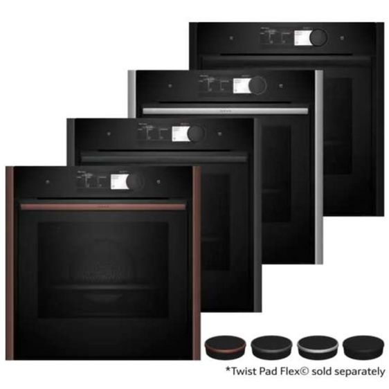 Парна фурна за вграждане NEFF B69VY7MY0, N 90, 71 л, Пиролиза, Slide&Hide, Flex Design