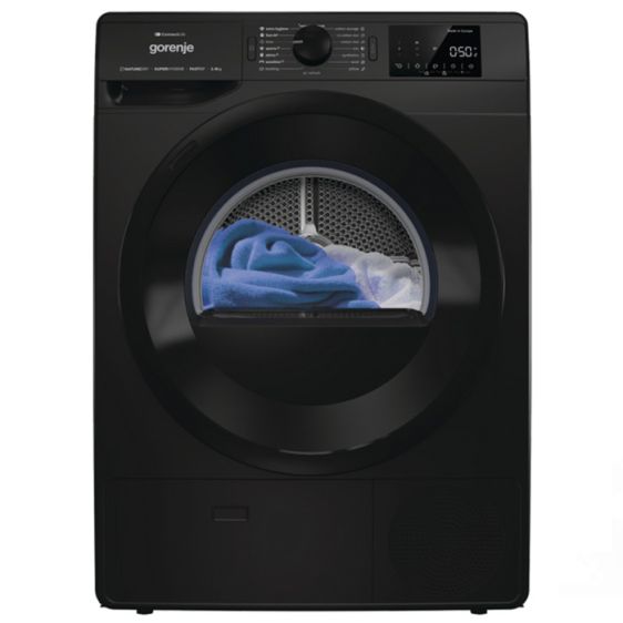 Сушилня GORENJE DPNE82GNLWIFI/B, 8 кг, Термопомпа, Wi-Fi, Черна