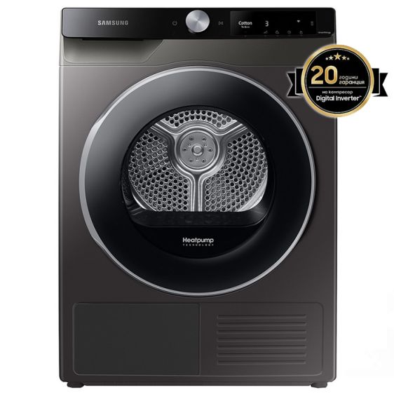 Сушилня SAMSUNG DV90T6240LX/S7, 9 кг, OptimalDry, AI Control