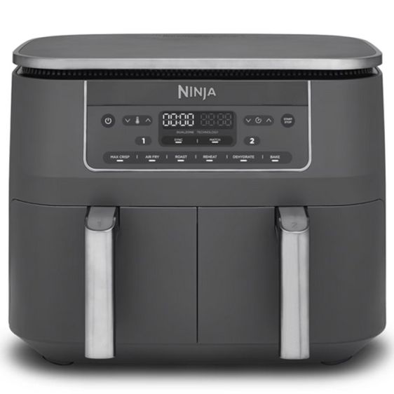 Фритюрник Двyзoнoв с горещ въздух NINJA Airfryer DZ300ЕU Duаl Zоnе 7.6 л