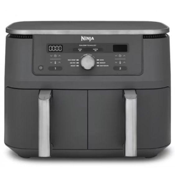 Фритюрник Двyзoнoв с горещ въздух NINJA Airfryer Foodi Pro Duаl Zоnе DZ400EU, 9.5 л, 2470 W