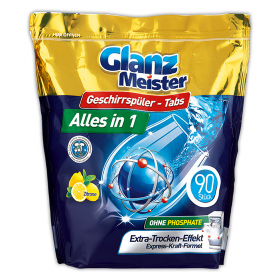 Таблетки за съдомиялна GLANZ MEISTER 90 бр.