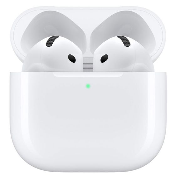 Безжични слушалки Apple AirPods 4, бял - MXP63ZM/A