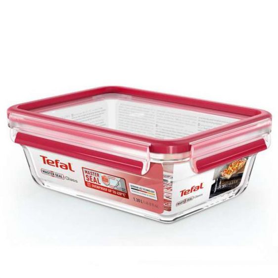 Кутия за храна TEFAL N1041010 MSEAL 1.3L, стъклена