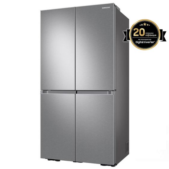 Хладилник с фризер SAMSUNG Side-by-Side RF65A967ESR/EO, 647 л, No Frost, Triple&Metal Cooling, 182.5 см