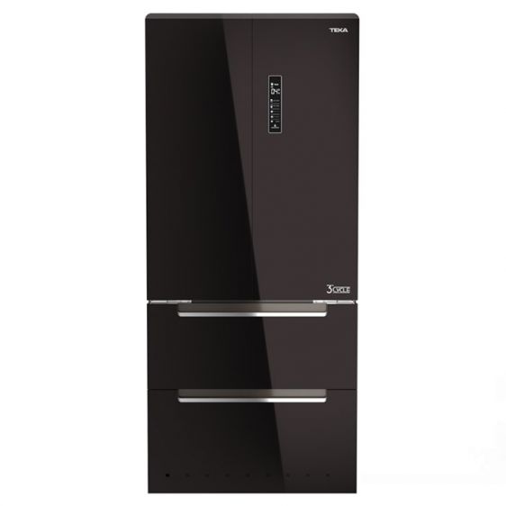 Хладилник с фризер TEKA RFD 77820 черно стъкло