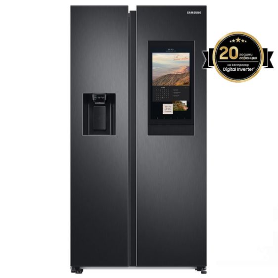 Хладилник с фризер SAMSUNG Side-by-Side RS6HA8891B1/EF, 614 л, No Frost, EF Family Hub™, 178 см