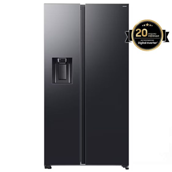 Хладилник с фризер SAMSUNG Side-by-Side RS70F65KEFEO, 640 л, Bespoke AI SBS -AI Energy, Wi-Fi, 178 см