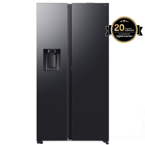 Хладилник с фризер SAMSUNG Side-by-Side RS80F66KBFEO, 634 л, Auto Open Door, 178.4 см