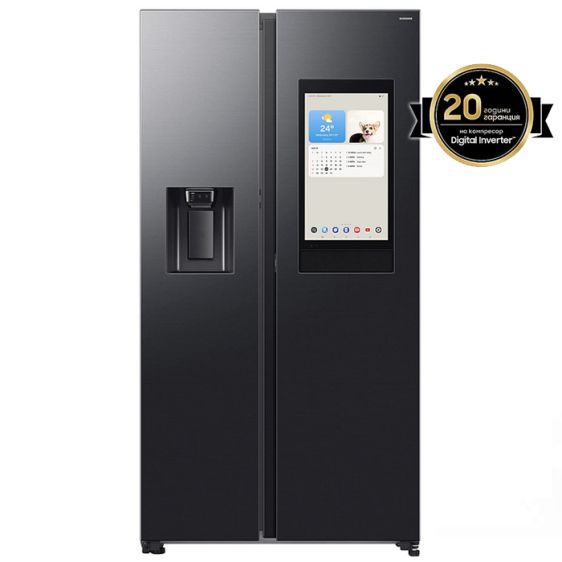 Хладилник с фризер SAMSUNG Side-by-Side RS90F66BEFEO, 614 л, Auto Open Door, 178.4 см