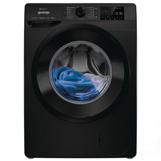 Пералня GORENJE WPNEI84A1SW/B, 8 кг, ConnectLife, 1400 об/мин. Черна