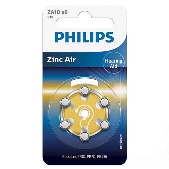 Батерия за слухов апарат PHILIPS ZA10B6A/00