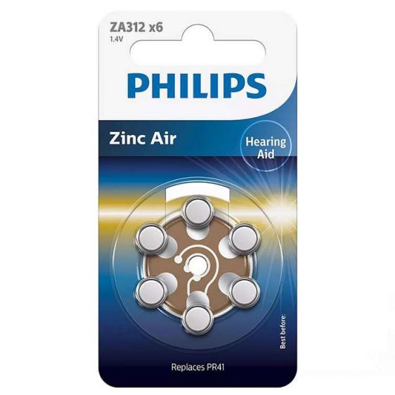 Батерия за слухов апарат PHILIPS ZA312B6A/00